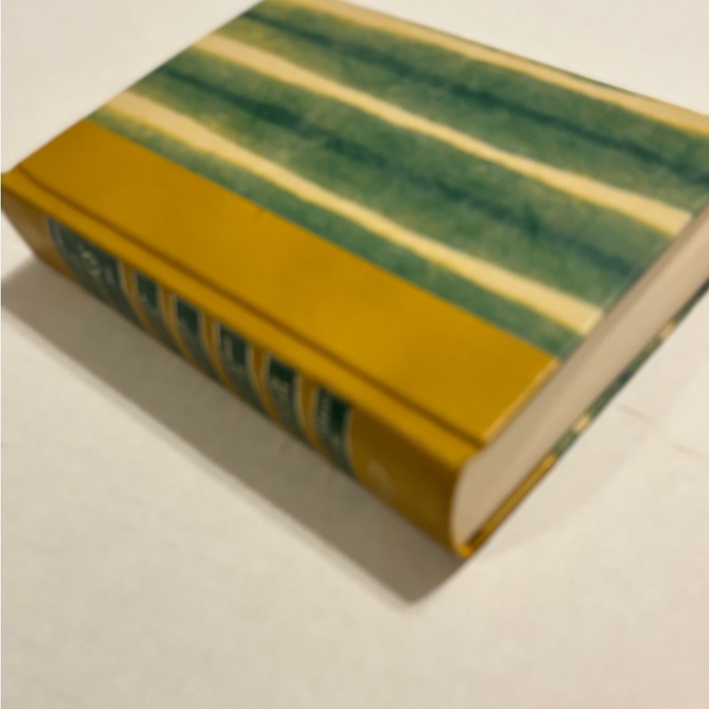 Readers Digest Striped Green and Yellow Decorative Book